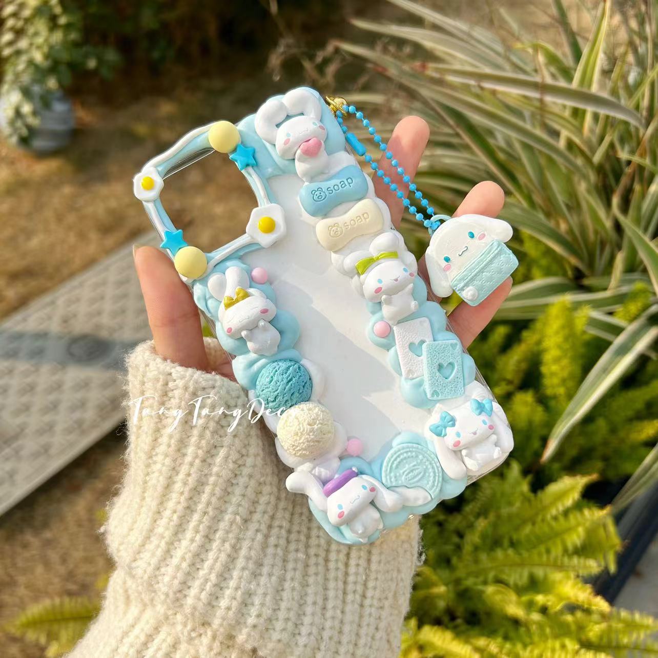 Mysweetpiano / Cinnamoroll Decoden Cream Phone Case iPhone Samsung