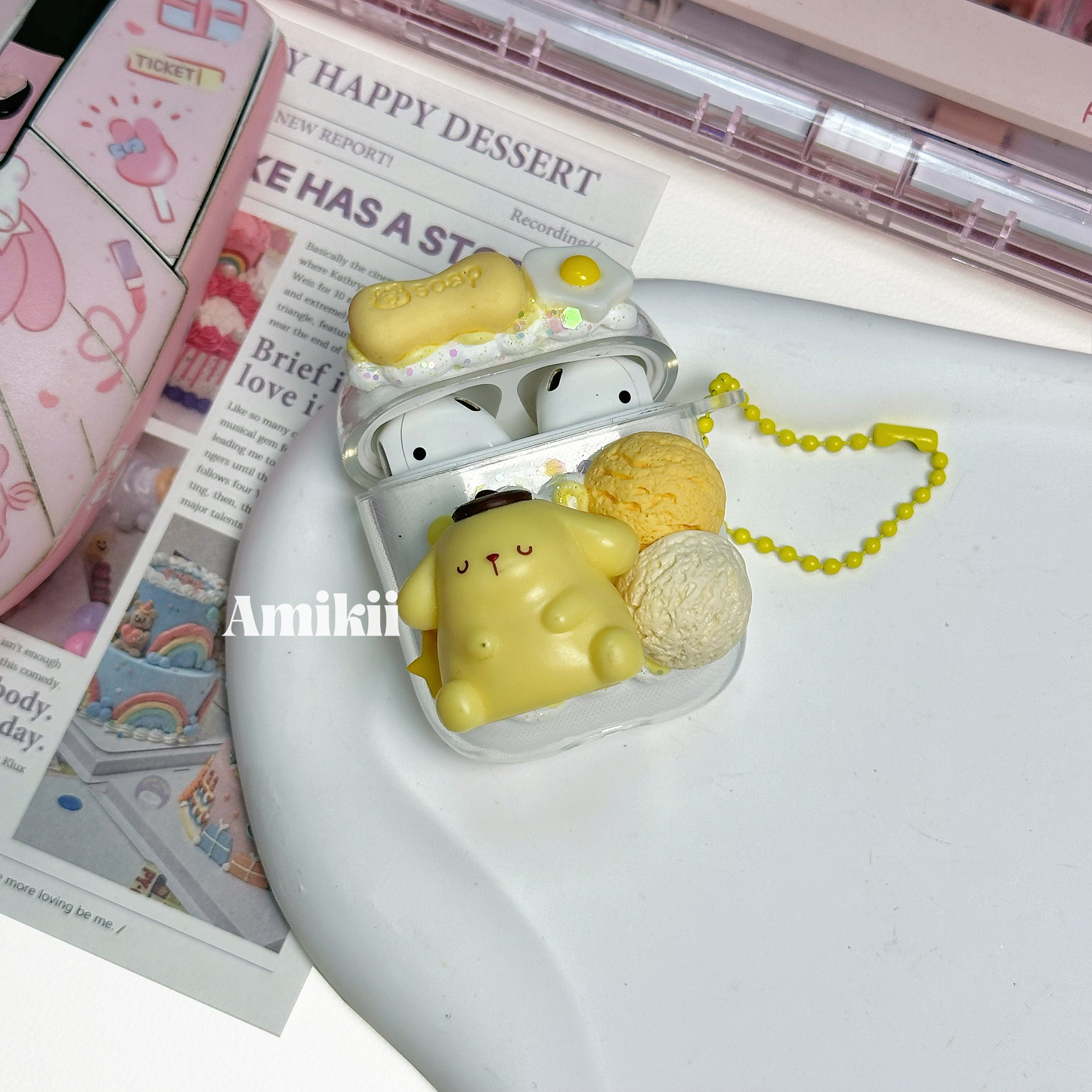 Étui Airpod Mysweetpiano / Pompon Purin