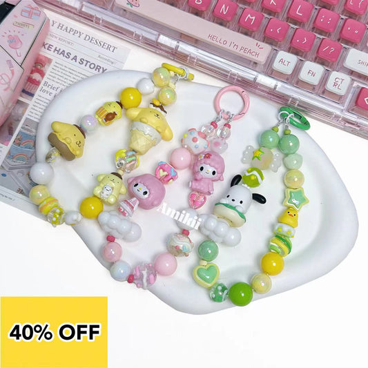 Pompom Purin Mysweetpiano Pochacco handcraft phone chain