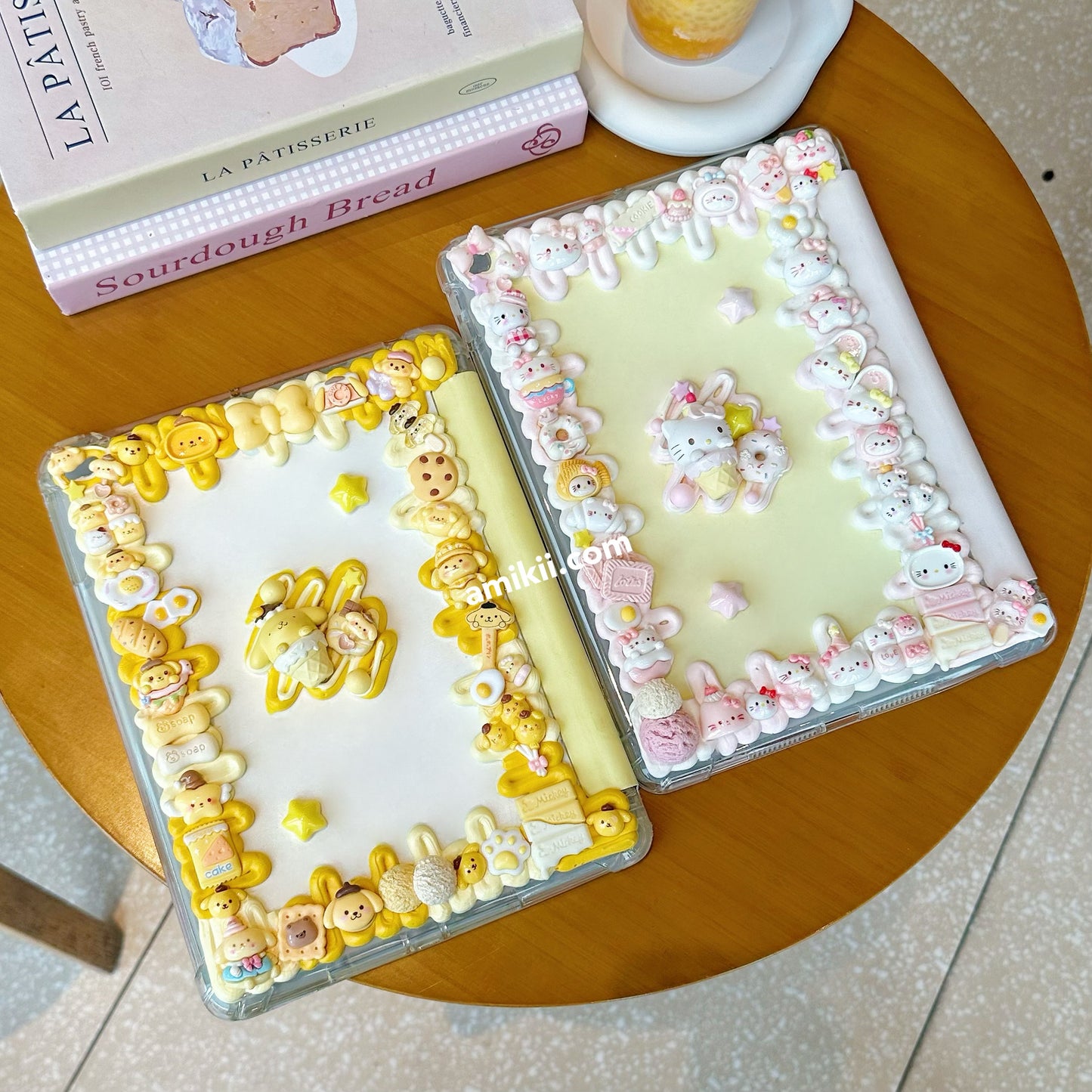 Sanrio Hello Kitty / Pompom Purin Decoden Table Case iPad Samsung