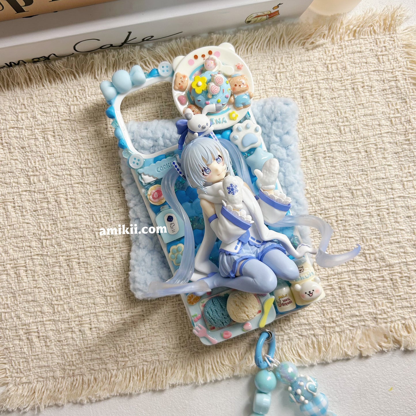 Sakura Hatsune Miku & Snow Miku Decoden Cream Phone Case iPhone Samsung Google Case