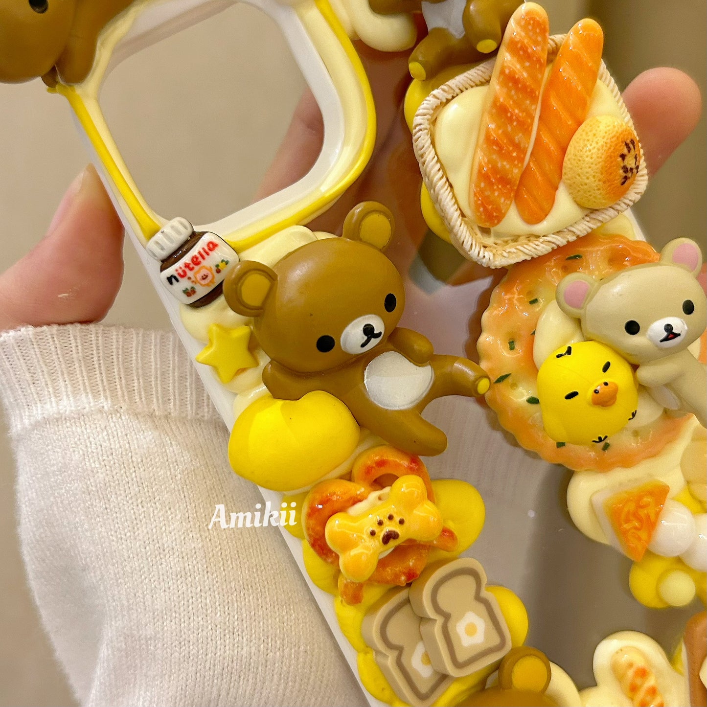 Rilakkuma and food phone case