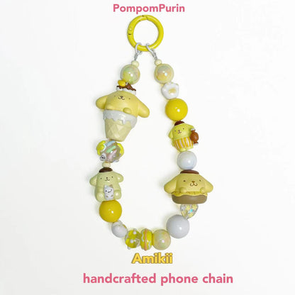 Chaîne de téléphone artisanale Pompom Purin Mysweetpiano Pochacco