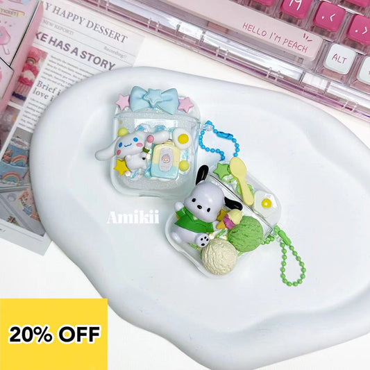 Pochacco / Cinnamoroll Airpod case