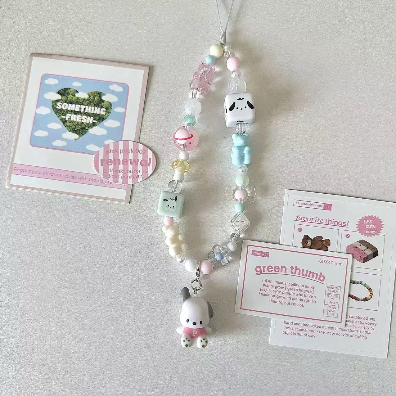 Sanrio handcraft phone chain