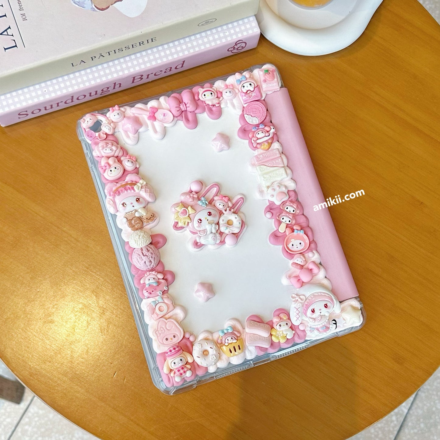 Sanrio Melody / Kuromi Decoden Table Case iPad Samsung