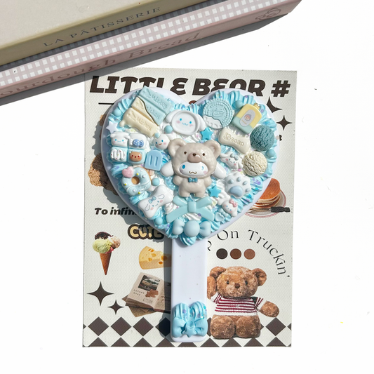 Pochacco and Cinnamoroll handheld mirror