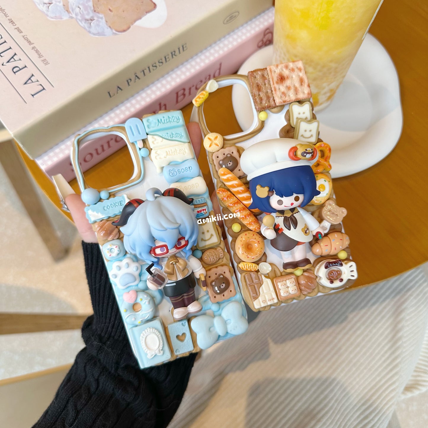 Genshin Impact Pop Mart Doll Decoden Cream Phone Case iPhone Samsung