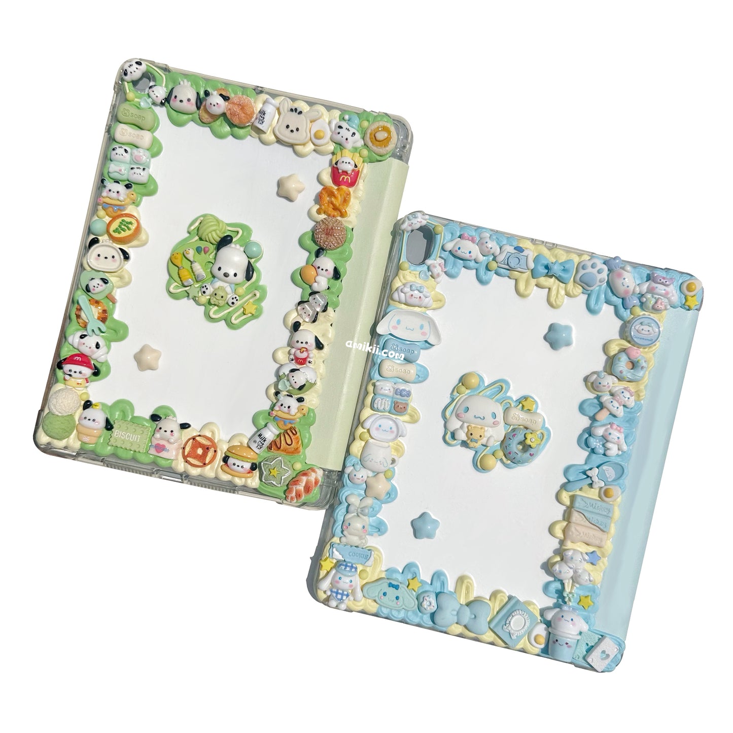 Sanrio Pochacco / Cinnamoroll Decoden Table Case iPad Samsung