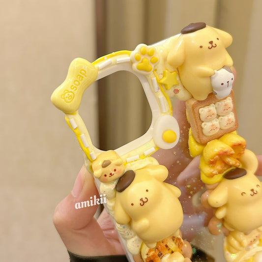 Pompom Purin and Food Phone Case