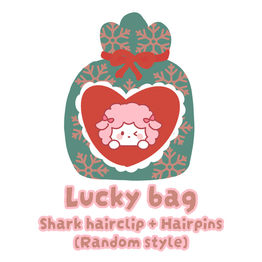 Lucky bag- shark hairclip + hairpins