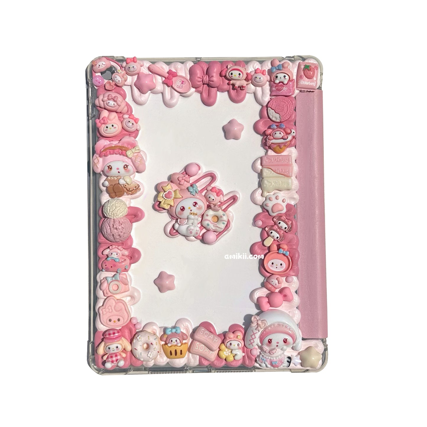 Sanrio Melody / Kuromi Decoden Table Case iPad Samsung