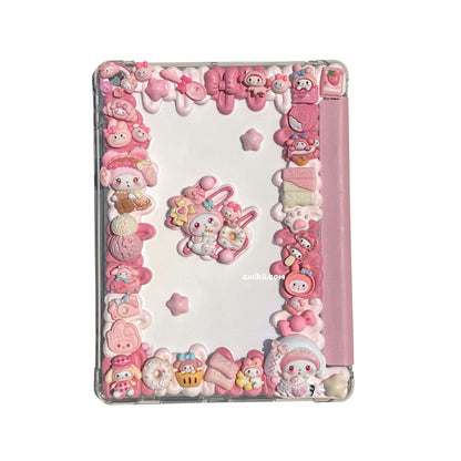 Sanrio Melody / Kuromi Decoden Table Case iPad Samsung