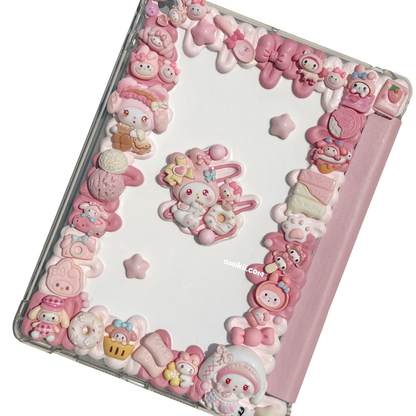 Sanrio Melody / Kuromi Decoden Table Case iPad Samsung
