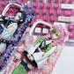 Demon Slayer Shinobu Kocho and Mitsuri Kanroji Genuine Figurine Decoden Cream Phone Case iPhone Samsung Google Case