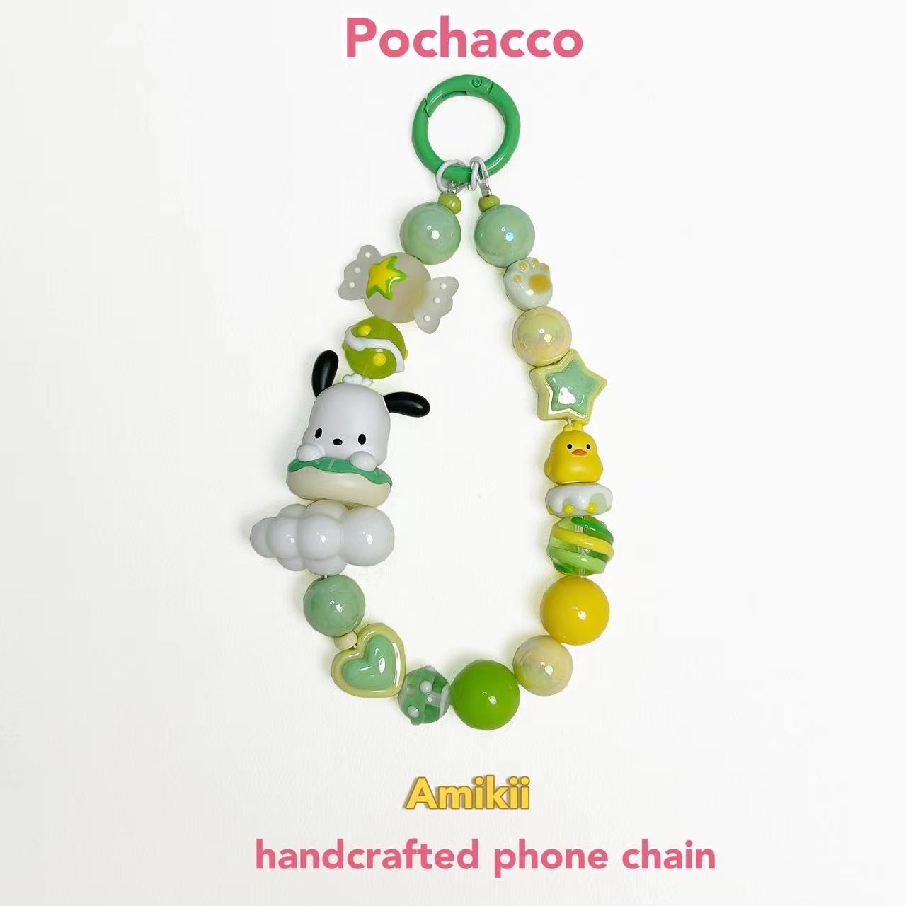 Chaîne de téléphone artisanale Pompom Purin Mysweetpiano Pochacco