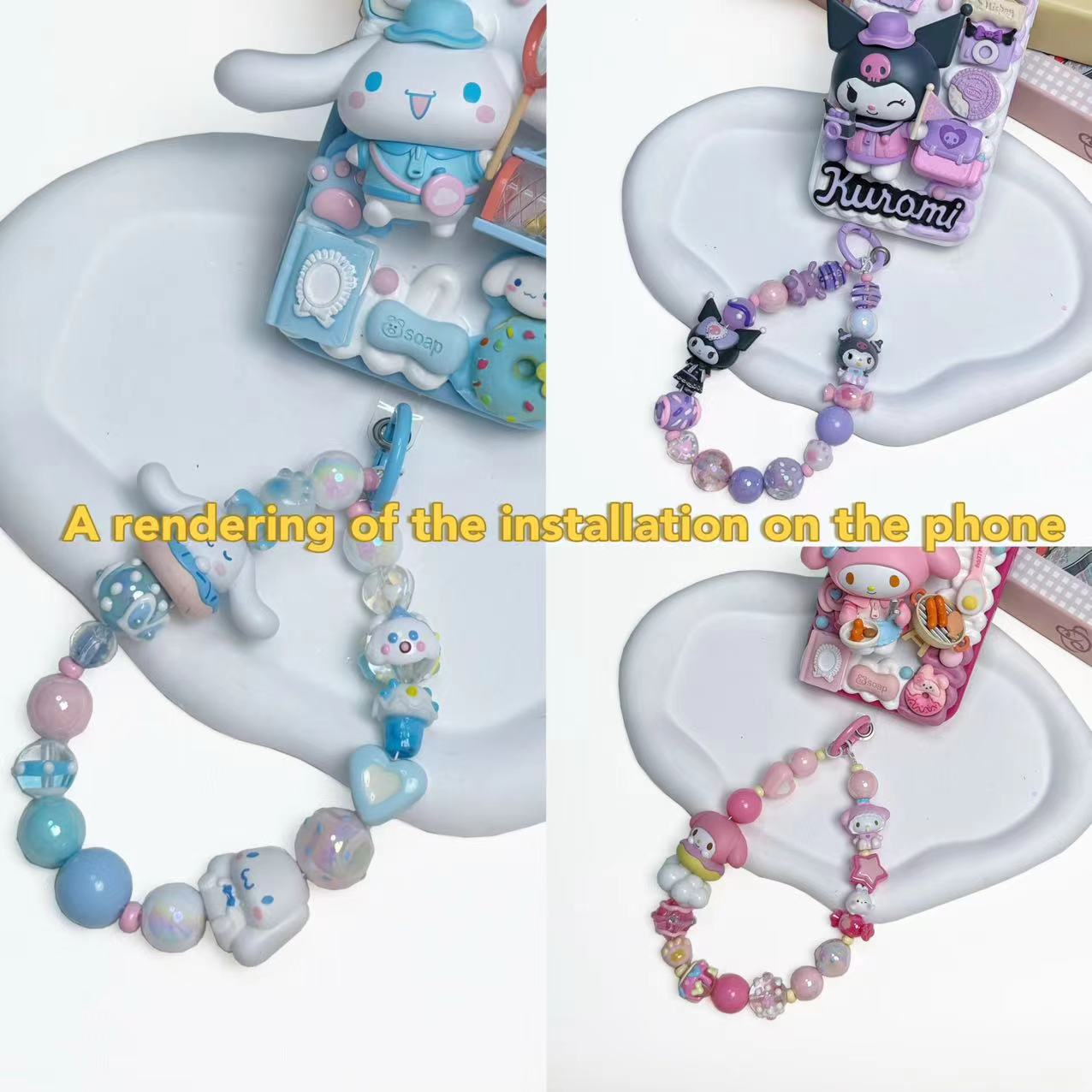 Chaîne artisanale Kuromi Cinnamoroll Melody